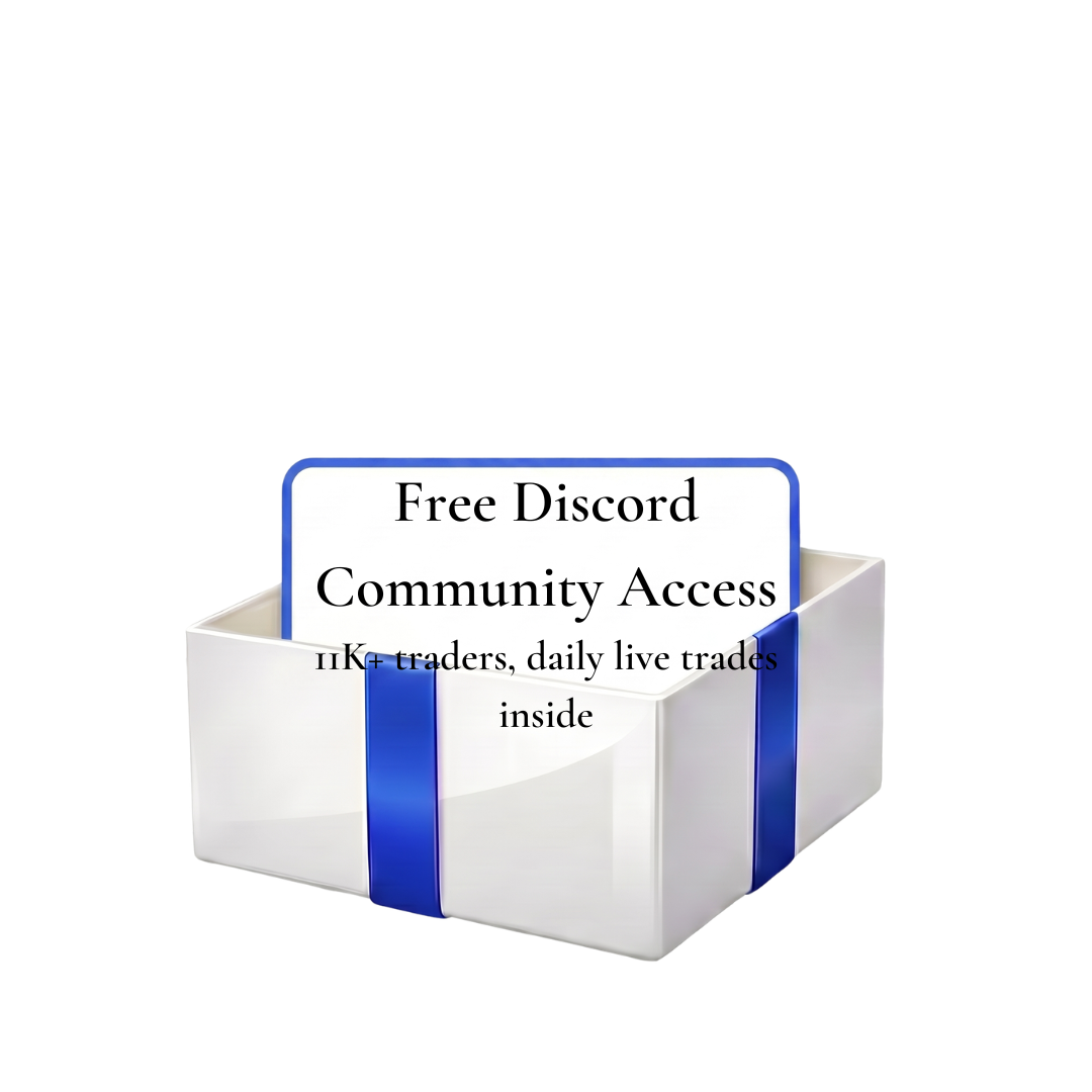 Blue gift box revealing the volume bonus
